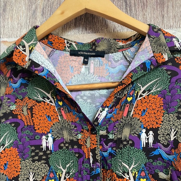 Anthropologie SAS La Fee Maraboutee Made in Italy Size 44 Large - Picture 2 of 6